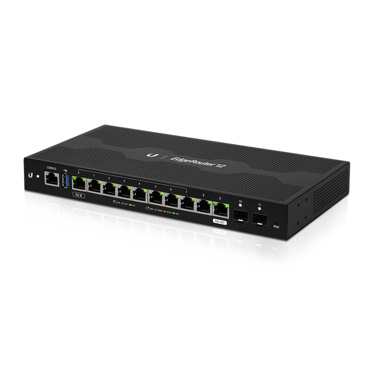 Ubiquiti ER-12 EdgeRouter 10-Port Gigabit Router with PoE Passthrough and  SFP