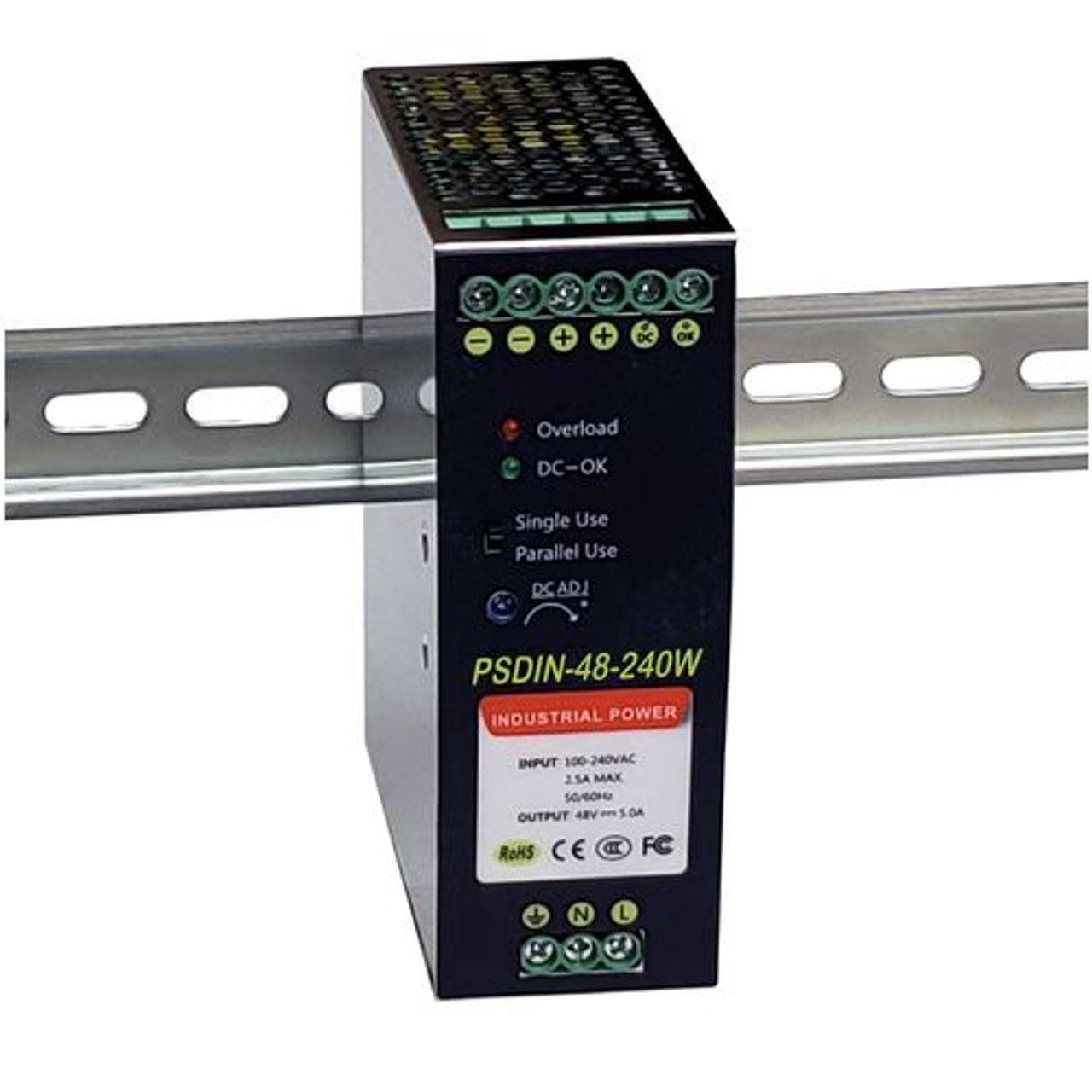 Tycon Systems 48V 240W DIN Rail Industrial Power Supply