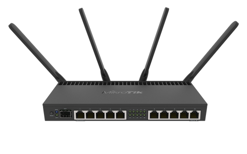 MikroTik RB4011iGS+5HacQ2HnD-IN RouterBOARD 412-2484MHZ & 5150-5875MHz Dual-Band SFP+ 4 Chain 10 Gigabit Ports L5 Int'l version