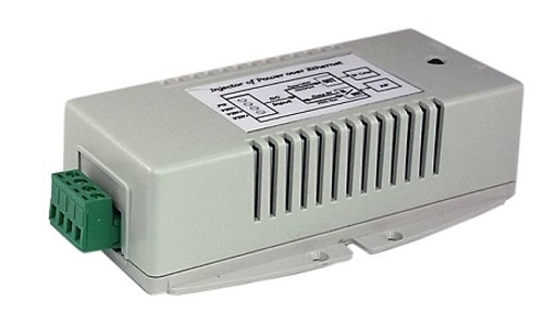 Tycon Systems 18-36VDC IN. Two 802.3af/at output ports with Gigabit data  passthrough. Powers
