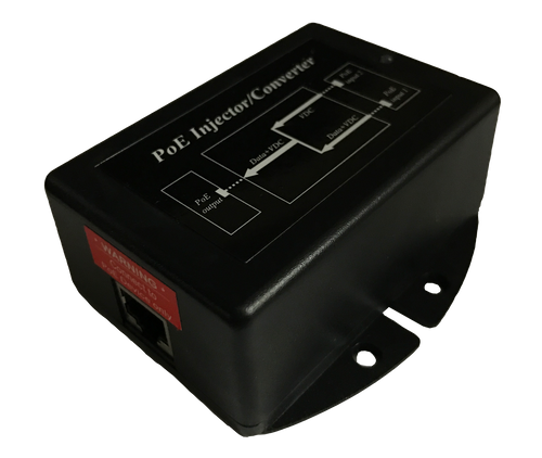 POE-MSPLT-4812P-F | PoE Splitter, 802.3at Input, 12VDC and 48V Passive PoE  Output, Female RJ45, 15W