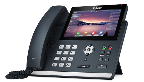 Yealink SIP-T48U Touchscreen IP Phone, 16 Lines. 7-Inch Color Touch Screen Display.
