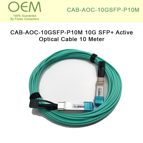 10GbE SFP+ to SFP+ 10GBASE-AOC Active Optical Cable SFP+ assembly 10-meters (CAB-AOC-10GSFP-P10M)