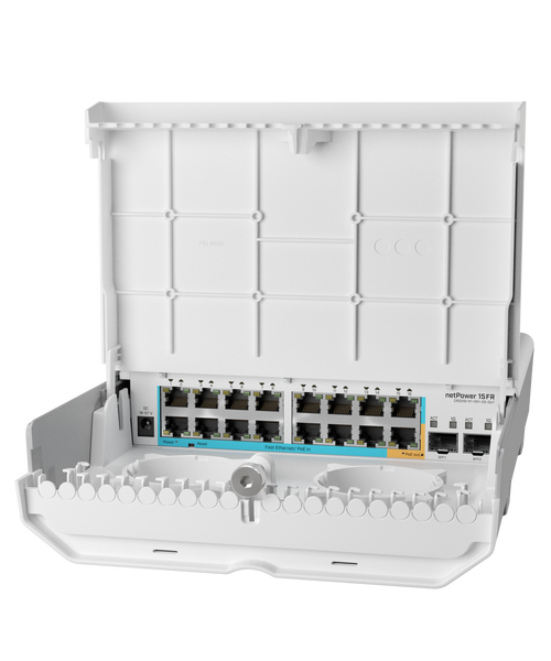 MikroTik CRS318-1Fi-15Fr-2S-OUT netPower 15FR outdoor 18 port switch with 15 reverse PoE ports and SFP