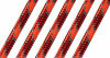 Cherry Bomb II 11.8mm 24 Strand Climbing Line - 200 FT - Spliced eye - Red and Orange with Grey