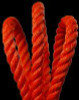 Husky 3-Strand Twisted Polyester Bull Rope Three Quarter Inch 3/4in - 200 FT - No eye - Orange