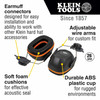 ARB-60502: Klein EAR MUFFS FULL-BRIM HARD HAT