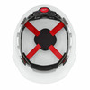 MIL-48-73-1208: Milwaukee BOLT Front Brim Vented Hard Hat w/4pt Ratcheting Suspension (USA) - Type 1, Class C- color Red