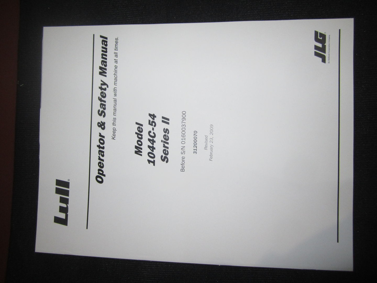 1044C SERIES II OPERAT MANUAL