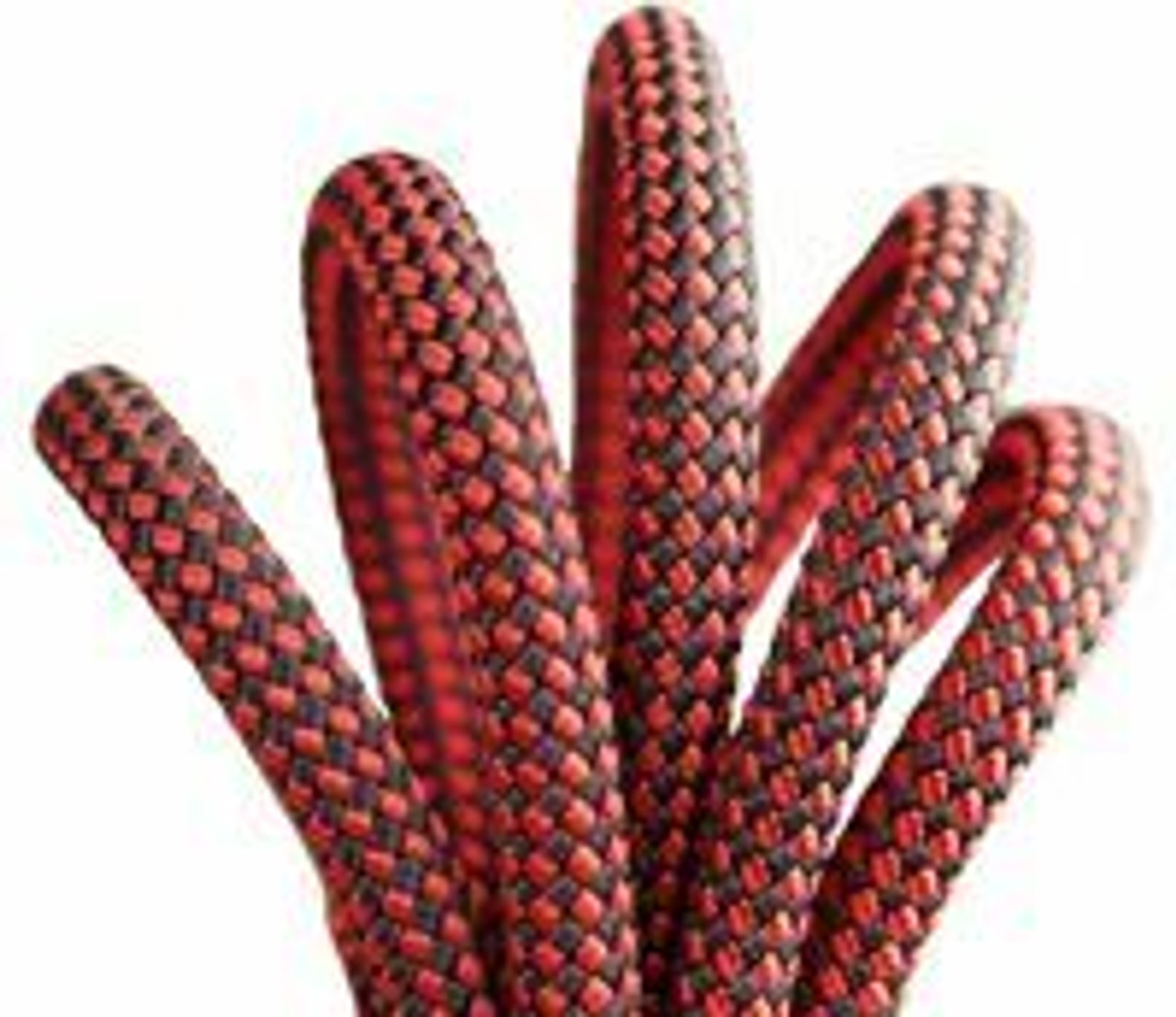 Finish Line 11mm 32 Strand Rescue and Rapelling Line - 600 FT - Sewn eye - Red and Black