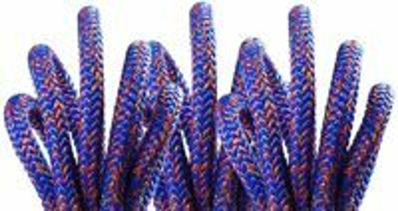 Bazooka 12.7mm 16 Strand Climbing Line - 150 FT - Sewn eye - Blue, Orange, and  Yellow