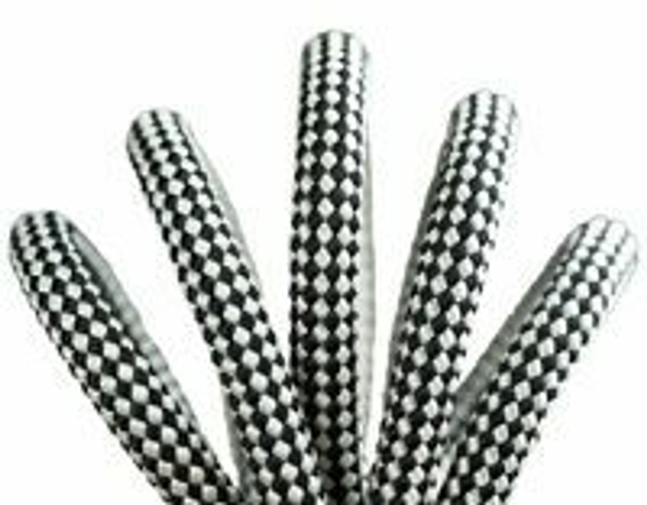 Finish Line 11mm 32 Strand Rescue and Rapelling Line - 150 FT - Sewn eye - Black and White