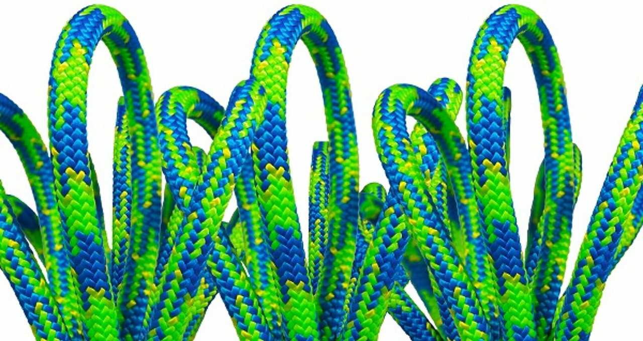 AGI-AG24SP716120BG-SE1: All Gear Inc Rope, Blue Craze, 7/16" Dia, 120' Length, 1 Sewn Tight Eye