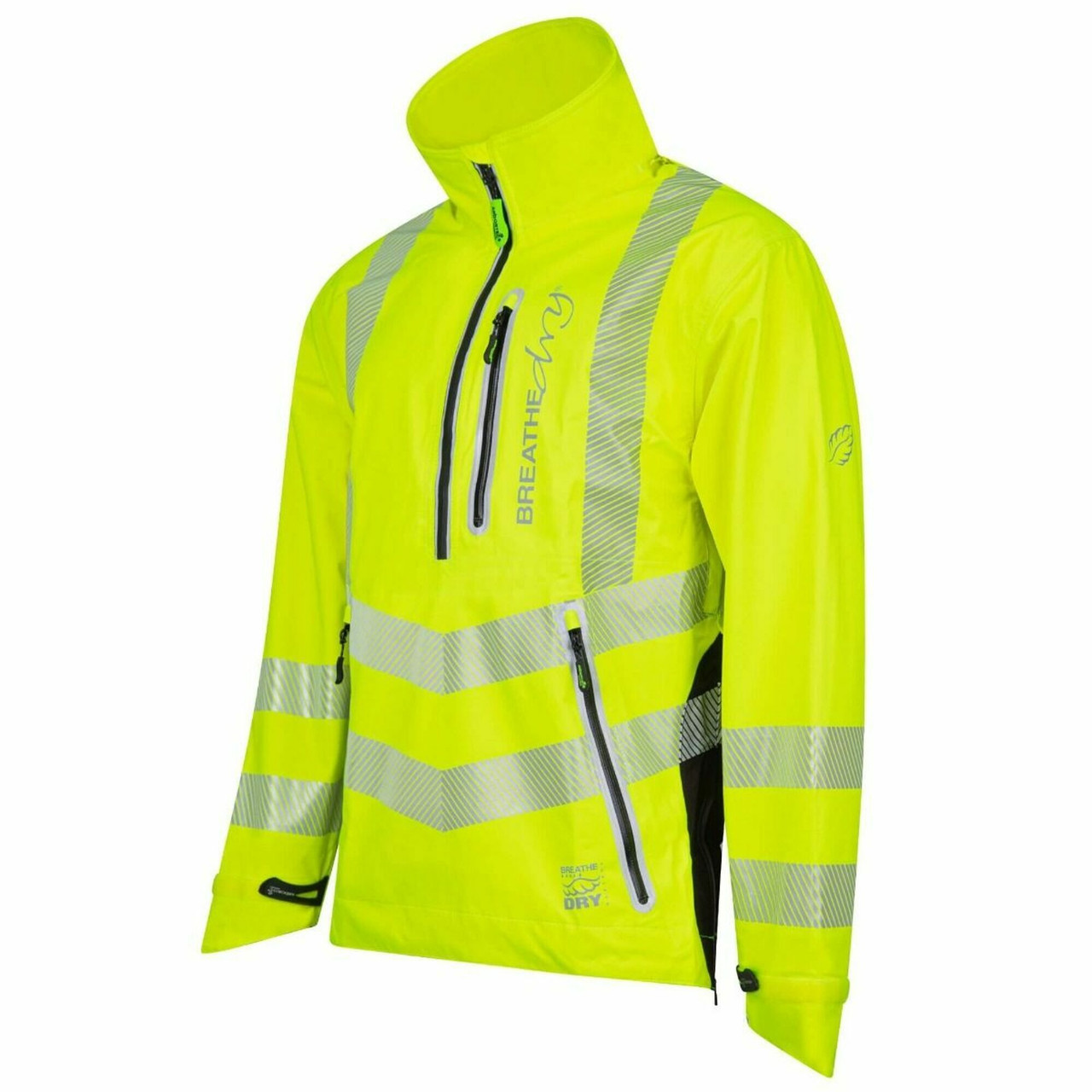 ARB-AB345694-M: Arbortec Arbortec Breathedry Waterproof High Visibility Yellow Smock