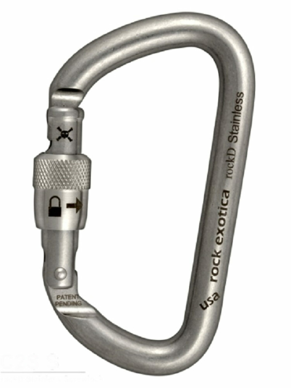 ARB-C2SS: Rock Exotica CARABINER ROCK-D STAINLESS