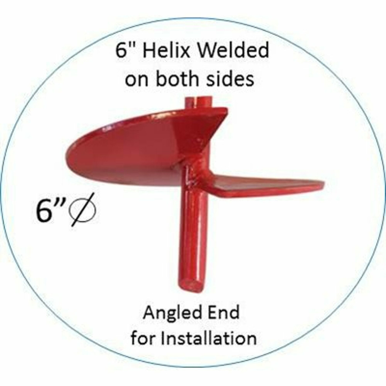 ARB-HELIX6-48: Auger Earth Anchors ANCHOR AUGER 48 X 6 HLX