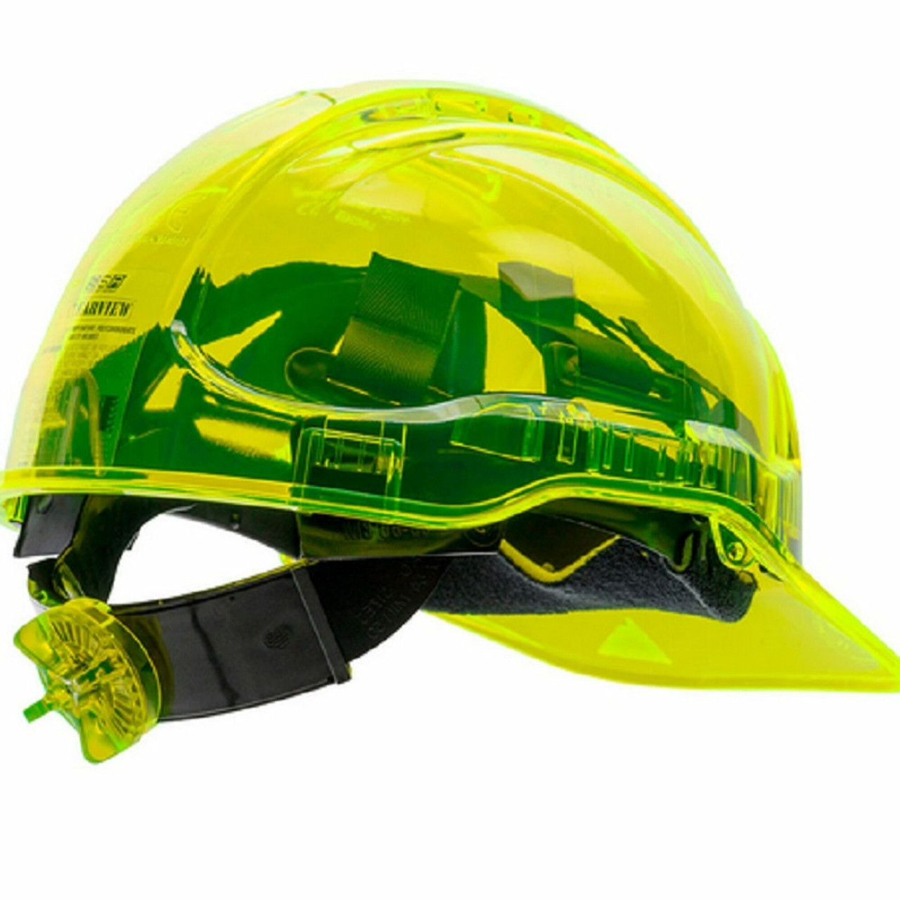 ARB-PV60YER: Portwest HARD HAT VENTED YLW PEAK-VIEW
