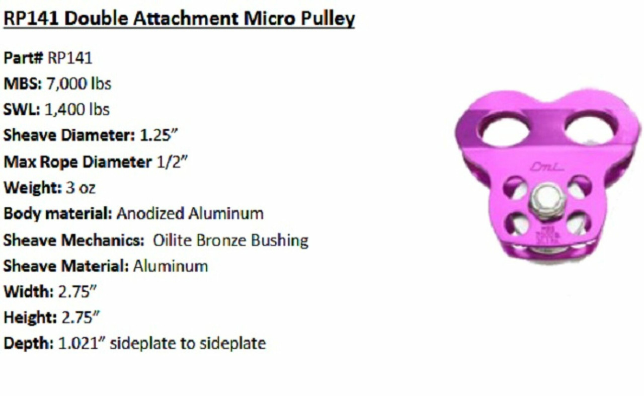 ARB-RP141: CMI MICRO DOUBLE TIE IN PULLEY