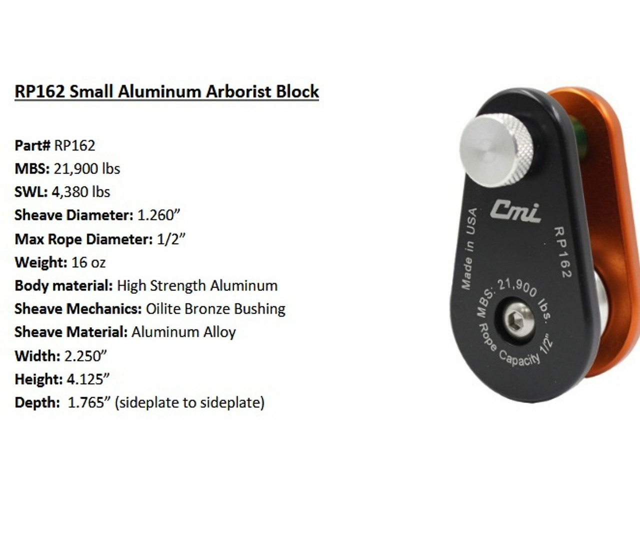 ARB-RP162: CMI MICRO ARBORIST BLOCK