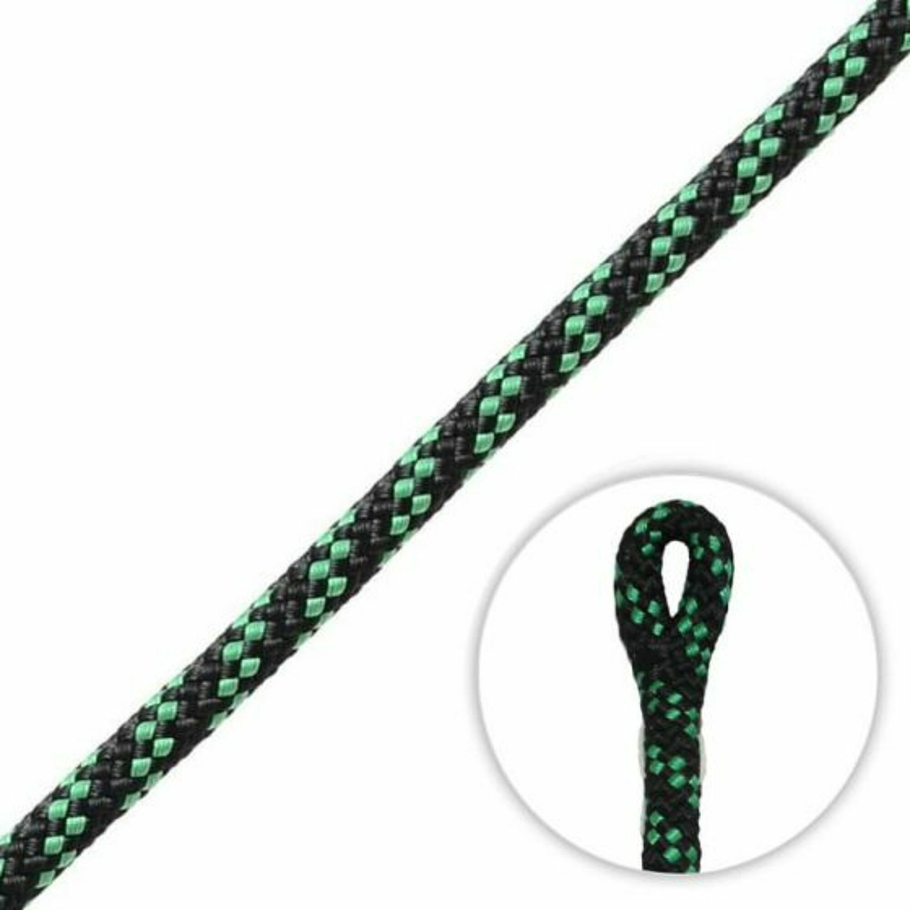 ARB-RP920BK-15: DMM DMM 10MM SIRIUS ROPE BLCK/GRN