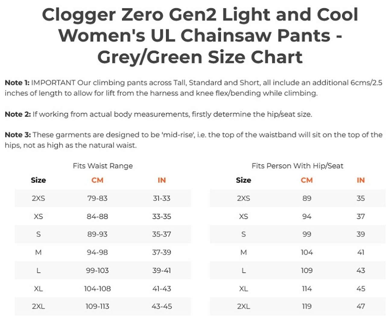 ARB-TU71ZWL: Clogger ZERO G2 PANTS L WMN