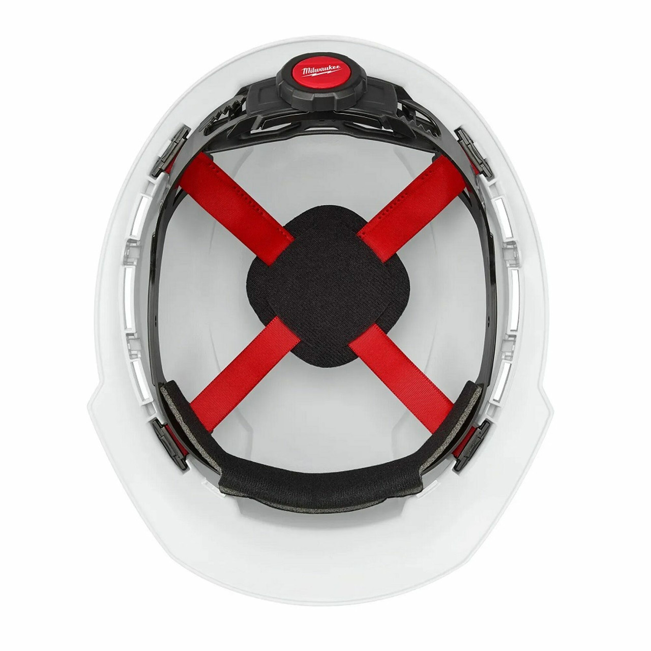 MIL-48-73-1100: Milwaukee BOLT Front Brim Vented Hard Hat w/4pt Ratcheting Suspension (USA) - Type 1, Class C- color White