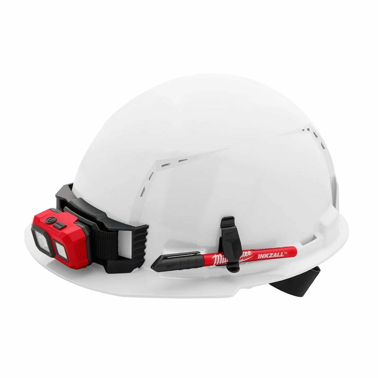 MIL-48-73-1212C: Milwaukee BOLT Front Brim Vented Hard Hat w/4pt Ratcheting Suspension (USA) - Type 1, Class C- color Orange