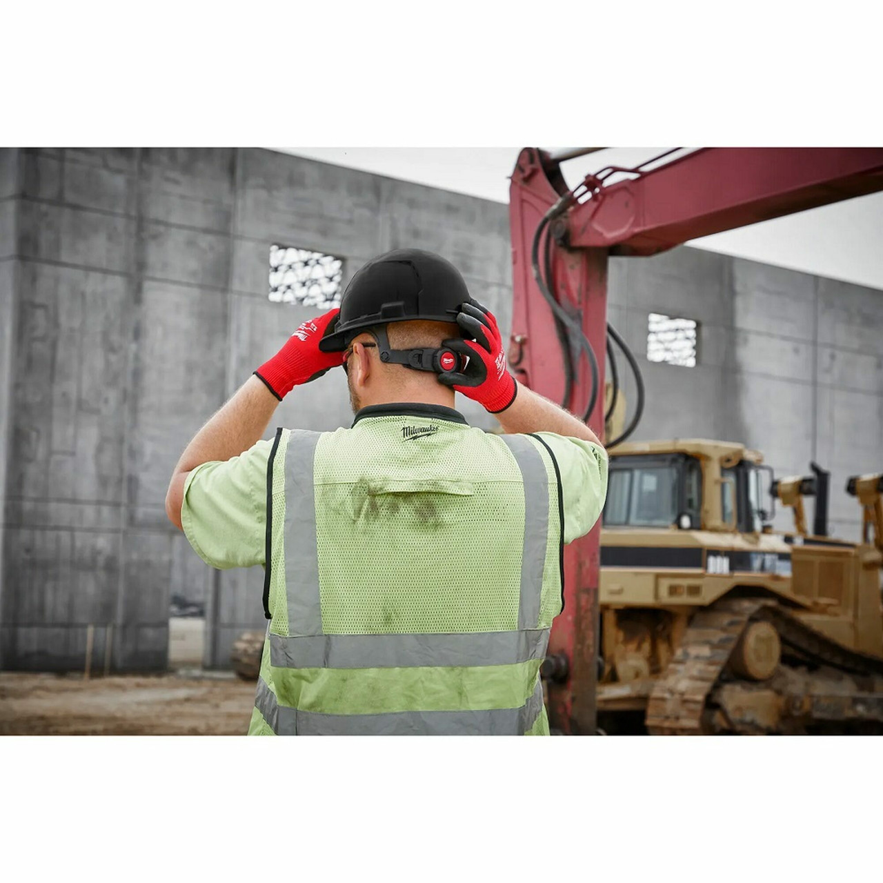 MIL-48-73-1222: Milwaukee BOLT Front Brim Vented Hard Hat w/6pt Ratcheting Suspension (USA) - Type 1, Class C- color Yellow