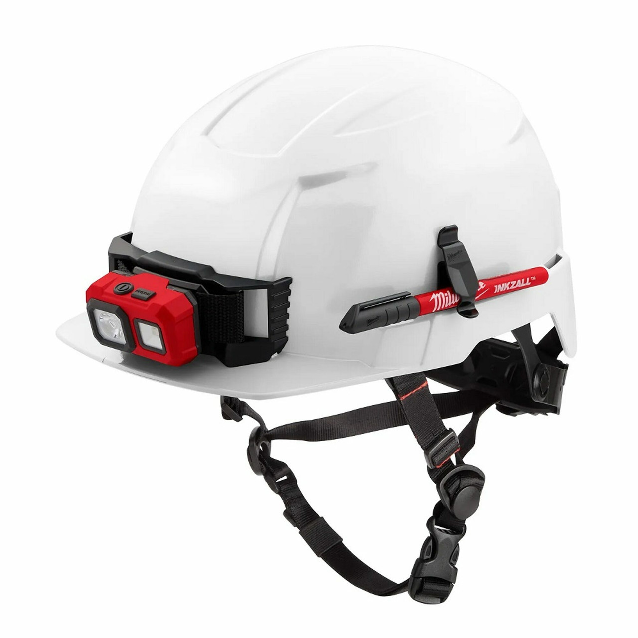 MIL-48-73-1329C: Milwaukee BOLT Front Brim Safety Helmet (USA) - Type 2, Class E- color Red
