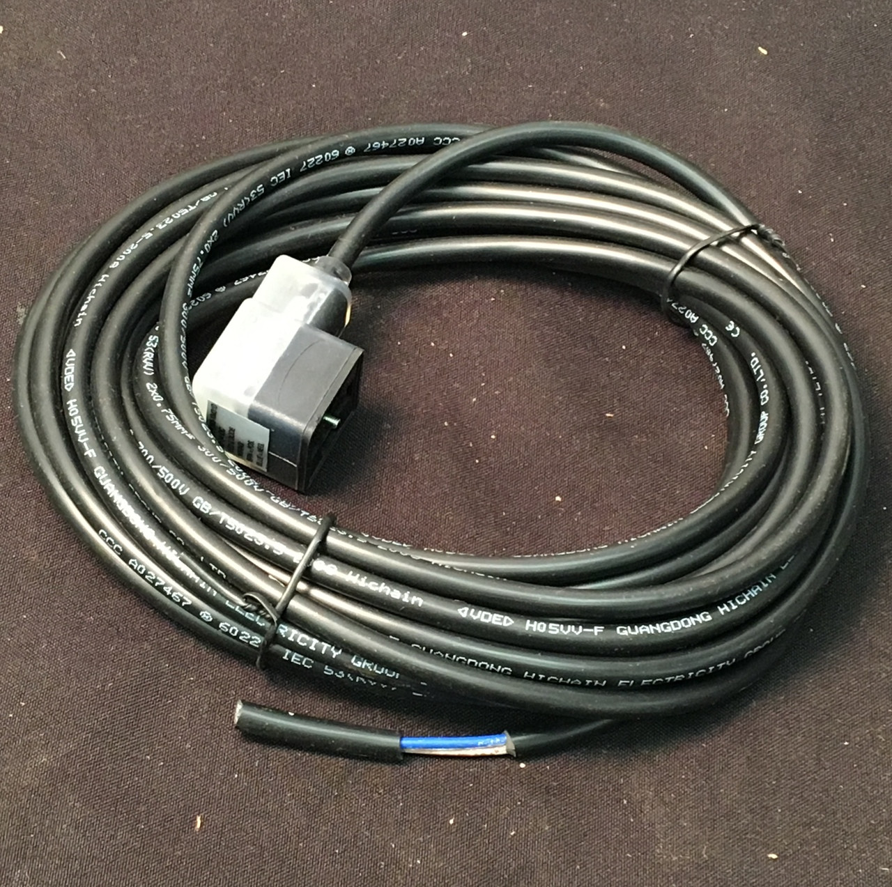 900-3918-63: Hershman Wire Plug Assy. 25' Cord For Coil On Revers.