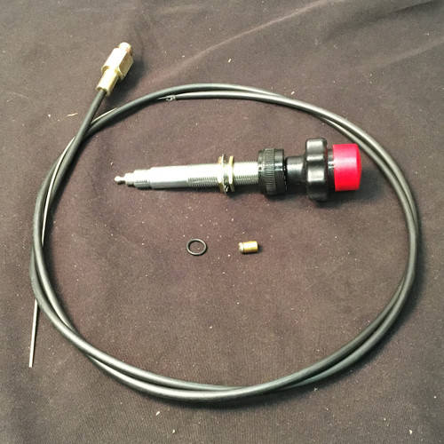904-0002-82: Throttle Cable Deutz/ Cummins Red Button Twist Style