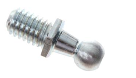 78086GT: Terex Ball Stud, Gas Strut, 3/8-16