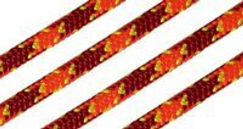 Cherry Bomb 11.2mm 24 Strand Climbing Line - 120 FT - Spliced eye - Red and Orange Cherry Bomb 11.2mm 24 Strand Climbing Line - 120 FT - Spliced eye - Red and Orange