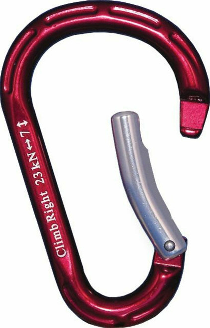 ARB-85216: Climb Right ALUM PADDLE CARABINER RED CR
