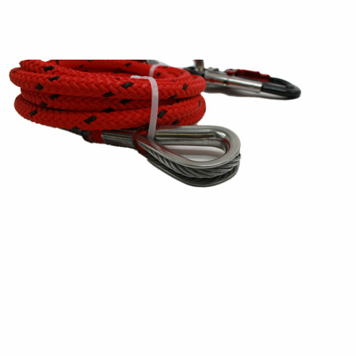 ARB-93532A4110XB: Yale Cordage MAXI-FLIP RED/BLK W/SNAP 10'