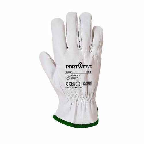 ARB-A260GRRXXL: Portwest GLOVES DRIVER LEATHER XXL