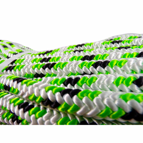 ARB-A4A-160L4-150TSE: Pelican Rope PELICAN ROPE 1/2"X150' W/ SEWN TIGHT EYE WHITE/LIME/BLK