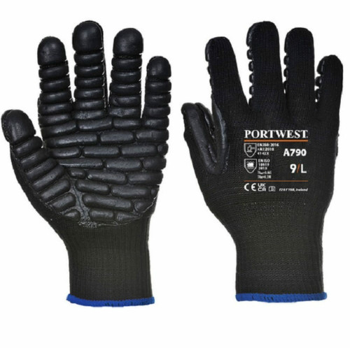 ARB-A790BKRXL: Portwest GLOVE ANTI-VIBRATION XL