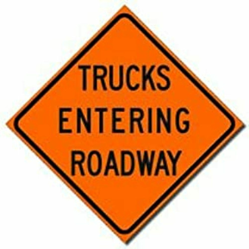 ARB-RUM48-200-TRUCKS ENT: Dicke Tool SIGN ONLY TRUCKS ENTER HWY