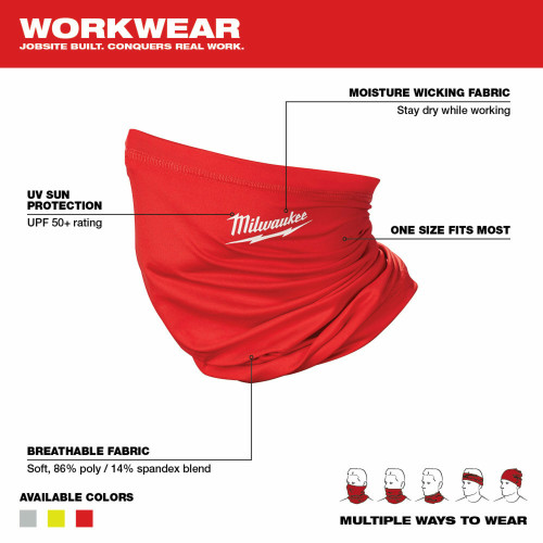 MIL-423R: Milwaukee MULTI-FUNCTIONAL NECK GAITER