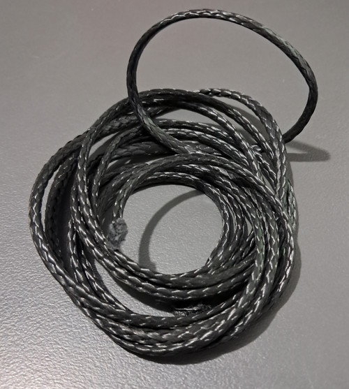 Off cut - 3mm Single Braid - Dyneema - Black 0.90m