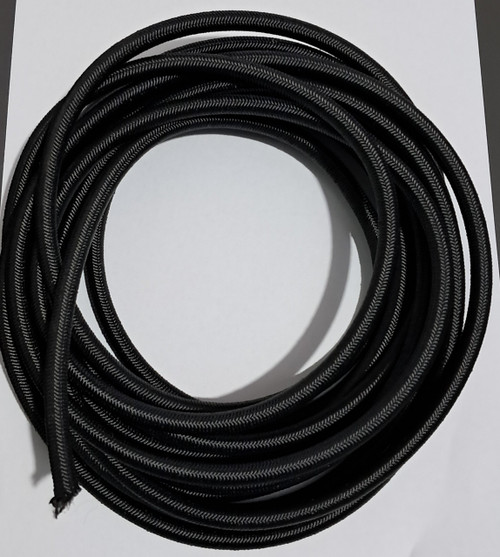 Off cut - shock cord - 5mm - Black - 18.50m