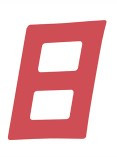 ILCA Red Digital "8" Sail numbers