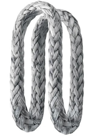 soft dynnema loop - grey 4mm * 50mm ID