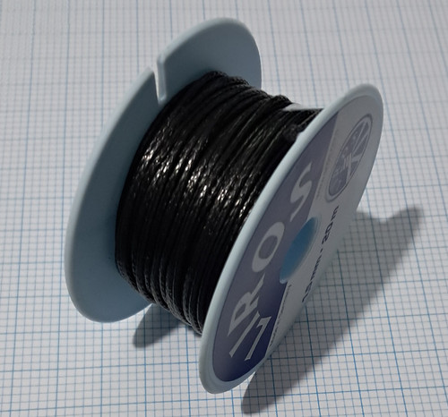 Rope 1.5mm Single Braid - Dyneema - Black (per metre)