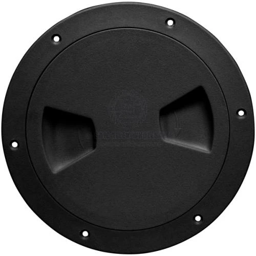 Inspection port 6 inch complete assembly nylon black - 150mm
