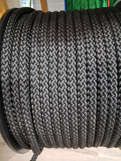 Rope 10mm Double Braid - Polypropylene - Black (per metre)