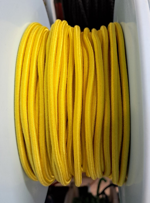 4mm shock cord - Yellow - per metre 