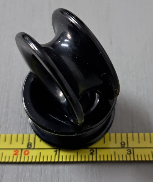 Lead Ring 25mm Aluminium  - Black