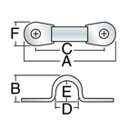 Harken plastic eye strap - small